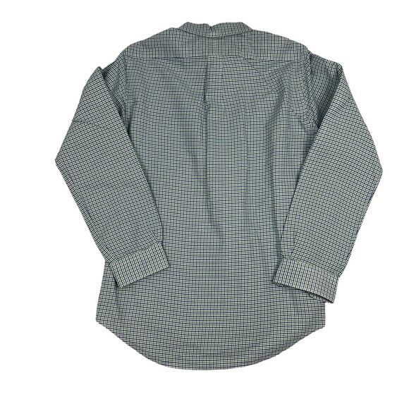 Polo Ralph Lauren Oxford Long Sleeve Shirt Green & White Classic Mens Fit Sz M - Picture 2 of 7